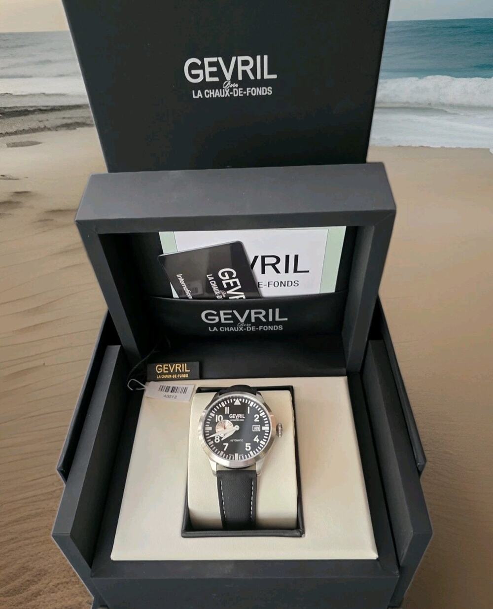 Gevril 43512 Vaughn Pilot Subdial Men's Automatic Watch SWISS MADE - NEW & RARE